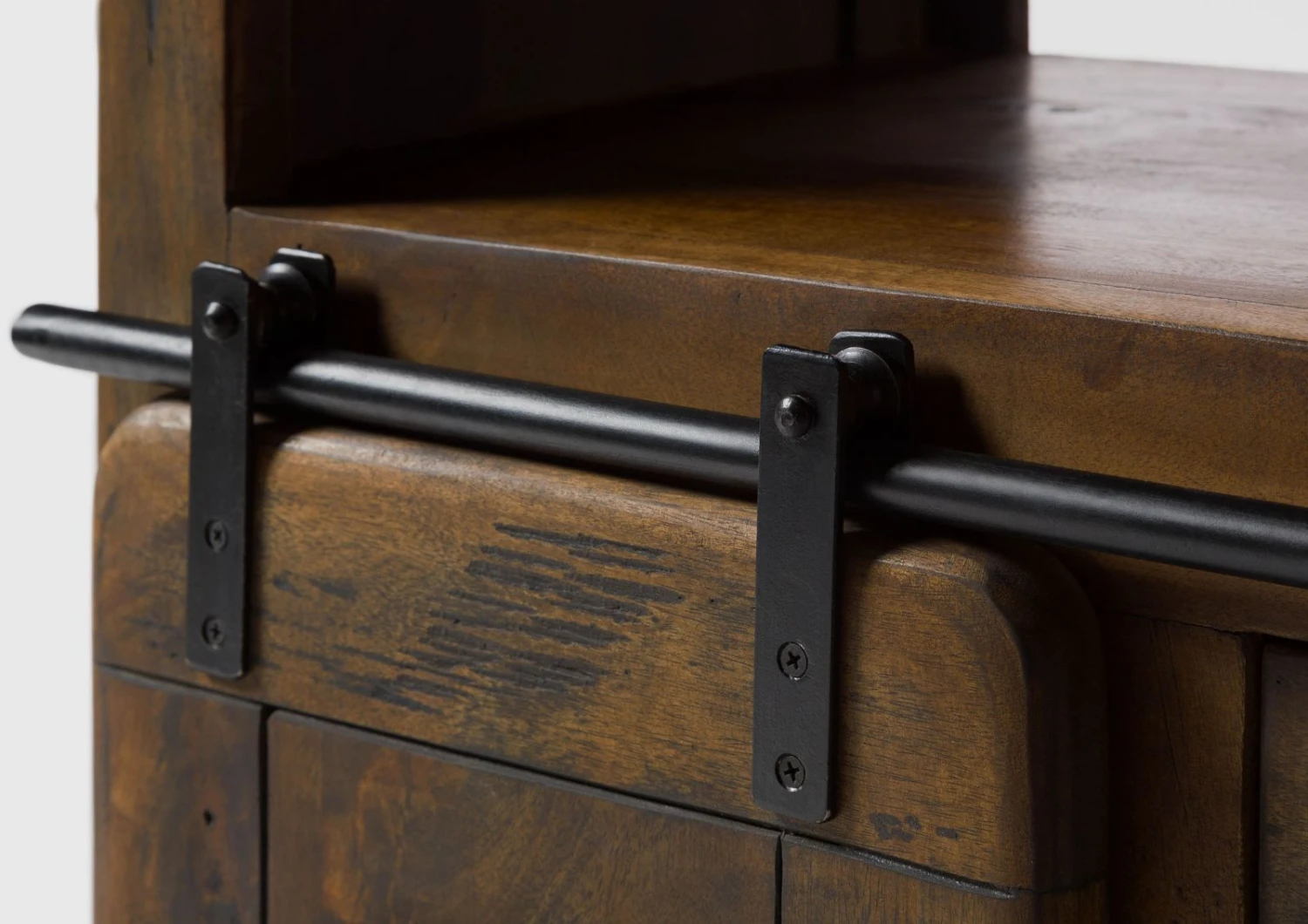 Kommode Mango 80x45x85 Braun Lackiert RAILWAY #410 7 Kommode Mango 80x45x85 Braun Lackiert RAILWAY #410 - immagine 5