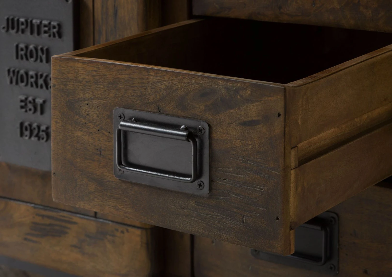 Kommode Mango 80x45x85 Braun Lackiert RAILWAY #410 8 Kommode Mango 80x45x85 Braun Lackiert RAILWAY #410 - immagine 6