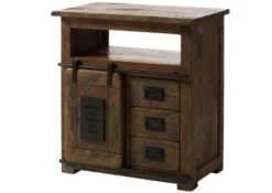 Kommode Mango 80x45x85 Braun Lackiert RAILWAY #410 20 Kommode Mango 80x45x85 Braun Lackiert RAILWAY #410 -Massivmoebel24 09 330 772 3010 09