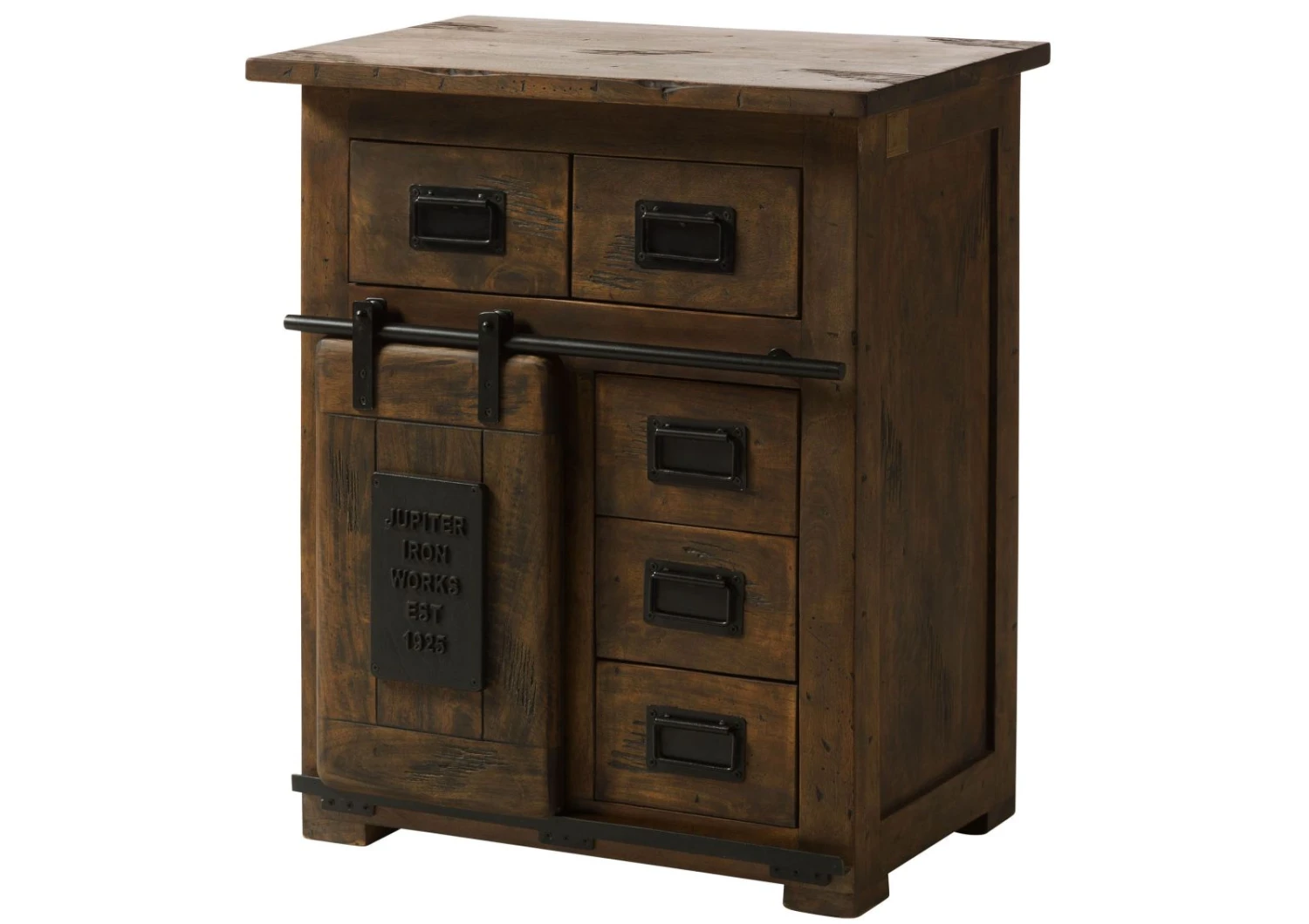 Kommode Mango 70x45x85 Braun Lackiert RAILWAY #411 11 Kommode Mango 70x45x85 Braun Lackiert RAILWAY #411 - immagine 9