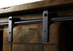 Schrank Mango 80x45x175 Braun Lackiert RAILWAY #417 -Massivmoebel24 09 330 772 3016 07