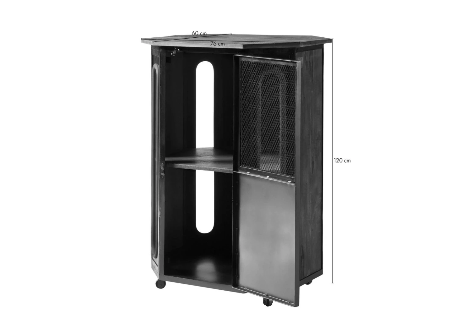 Vitrine Mango 76x60x120 Braun Lackiert RAILWAY #430 10 Vitrine Mango 76x60x120 Braun Lackiert RAILWAY #430 - immagine 8