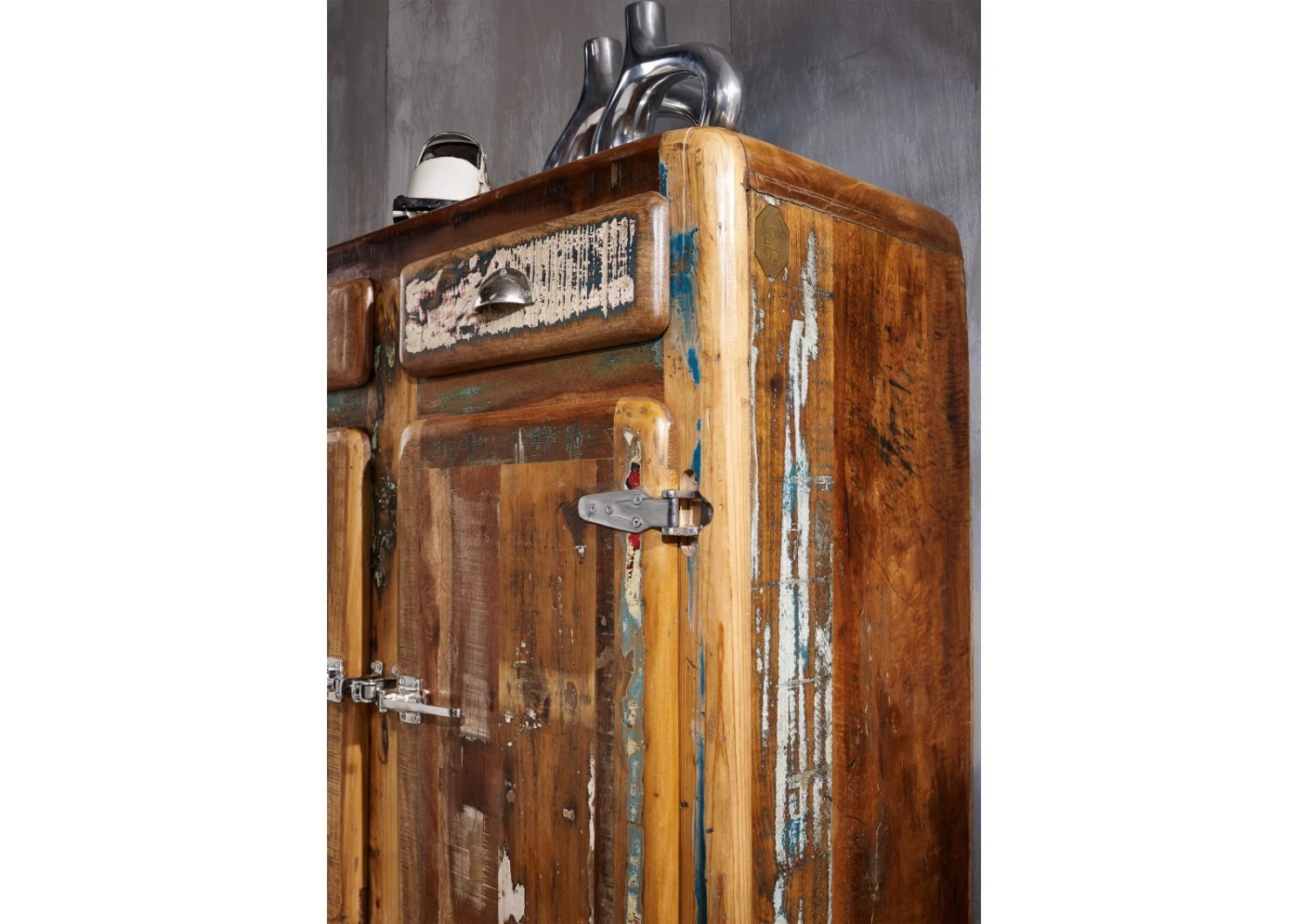 FREEZY #37 Comó In Legno Riciclato - Laccato / Multicolore 90x40x90 5 FREEZY #37 Comó In Legno Riciclato - Laccato / Multicolore 90x40x90 - immagine 3