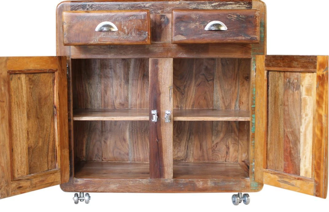 FREEZY #37 Comó In Legno Riciclato - Laccato / Multicolore 90x40x90 7 FREEZY #37 Comó In Legno Riciclato - Laccato / Multicolore 90x40x90 - immagine 5