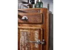 FREEZY #143 Comodino In Legno Riciclato - Laccato / Multicolore 55x38x70 -Massivmoebel24 09 330 803 1133 3