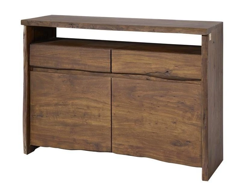 Credenza In Legno Di Acacia 131x45x96 Marrone Laccato PURE ACACIA #203 7 Credenza In Legno Di Acacia 131x45x96 Marrone Laccato PURE ACACIA #203 - immagine 5