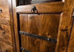 Vetrina In Legno Di Acacia 95x45x147 Miele Dorato Laccato OXFORD #0417 11 Vetrina In Legno Di Acacia 95x45x147 Miele Dorato Laccato OXFORD #0417 -Massivmoebel24 09 340 611 4515 4