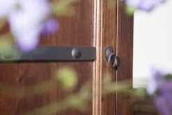 OXFORD #900 Armadio In Legno Di Acacia - Laccato / Nougat 80x40x193 -Massivmoebel24 09 340 620 9600 6