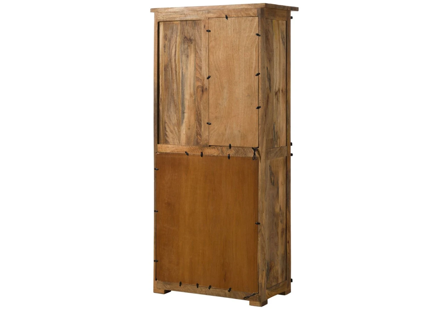 Armadio In Legno Di Mango / Legno Riciclato 80x45x175 Laccato Naturale RAILWAY LUX #116 12 Armadio In Legno Di Mango / Legno Riciclato 80x45x175 Laccato Naturale RAILWAY LUX #116 - immagine 10