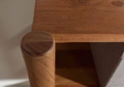 Scaffale In Legno Di Acacia 160x40x100 Laccato / Naturale KOPENHAGEN #125 -Massivmoebel24 09 350 493 1025 04