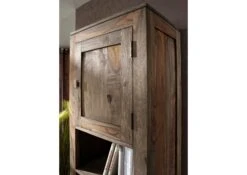 Scaffale In Legno Di Sheesham / Palissandro 55x37x200 Grigio Scuro Oliato NATURE GREY #151 11 Scaffale In Legno Di Sheesham / Palissandro 55x37x200 Grigio Scuro Oliato NATURE GREY #151 -Massivmoebel24 09 350 550 0151 4