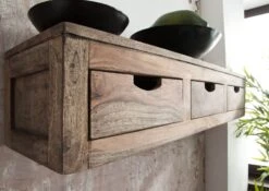 Mensola In Legno Di Sheesham / Palissandro 98x25x20 Grigio Scuro Oliato NATURE GREY #067 13 Mensola In Legno Di Sheesham / Palissandro 98x25x20 Grigio Scuro Oliato NATURE GREY #067 -Massivmoebel24 09 350 550 0167 5