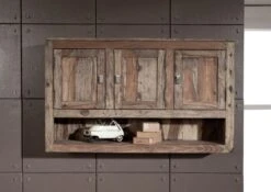 NATURE GREY #0101 Mensola In Legno Di Sheesham - Oliato / Grigio 115x25x70