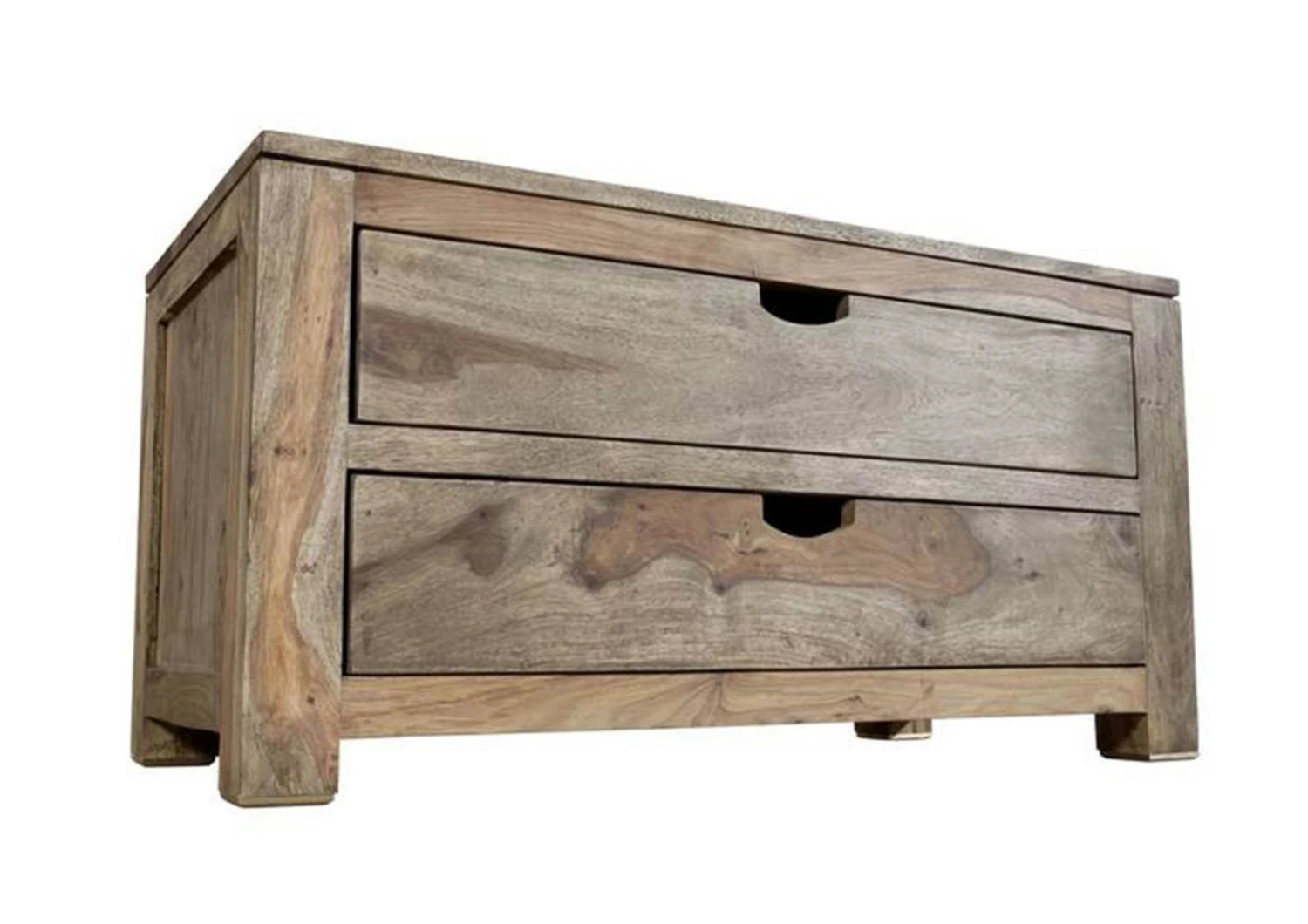 NATURE GREY #0124 Cassettiera In Legno Di Sheesham - Oliato / Grigio 87x45x45 7 NATURE GREY #0124 Cassettiera In Legno Di Sheesham - Oliato / Grigio 87x45x45 - immagine 5