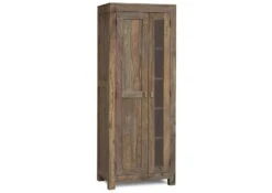 Scaffale In Legno Di Sheesham / Palissandro 70x45x180 Grigio Scuro Oliato NATURE GREY #0125 -Massivmoebel24 09 350 550 3025 9