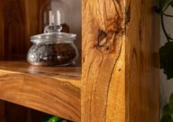 Scaffale In Legno Di Acacia 96x35x174 Miele Dorato Laccato OXFORD #0336 17 Scaffale In Legno Di Acacia 96x35x174 Miele Dorato Laccato OXFORD #0336 -Massivmoebel24 09 350 610 0136 6