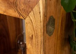 Scaffale In Legno Di Acacia 96x35x174 Miele Dorato Laccato OXFORD #0336 18 Scaffale In Legno Di Acacia 96x35x174 Miele Dorato Laccato OXFORD #0336 -Massivmoebel24 09 350 610 0136 7