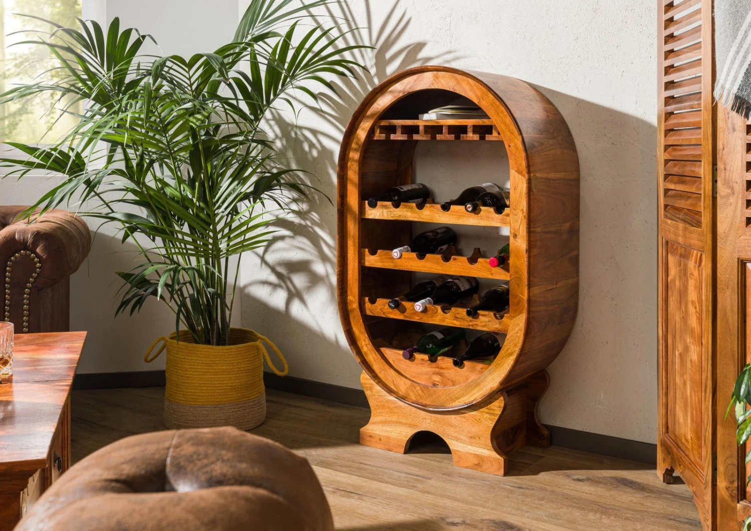 Porta Bottiglie In Legno Di Acacia 67x35x120 Miele Dorato Laccato OXFORD #0533 3 Porta Bottiglie In Legno Di Acacia 67x35x120 Miele Dorato Laccato OXFORD #0533