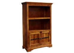 Scaffale In Legno Di Acacia 98x40x148 Miele Dorato Laccato OXFORD #01006 -Massivmoebel24 09 350 610 9006 09