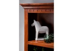 Scaffale In Legno Di Acacia 68x44x178 Nougat Laccato OXFORD #1009 -Massivmoebel24 09 350 620 9009 5