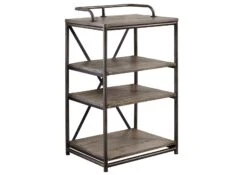 Scaffale In Legno Di Mango 61x46x100 Grigio Scuro Laccato HEAVY INDUSTRY #111 15 Scaffale In Legno Di Mango 61x46x100 Grigio Scuro Laccato HEAVY INDUSTRY #111 -Massivmoebel24 09 350 677 0014 9