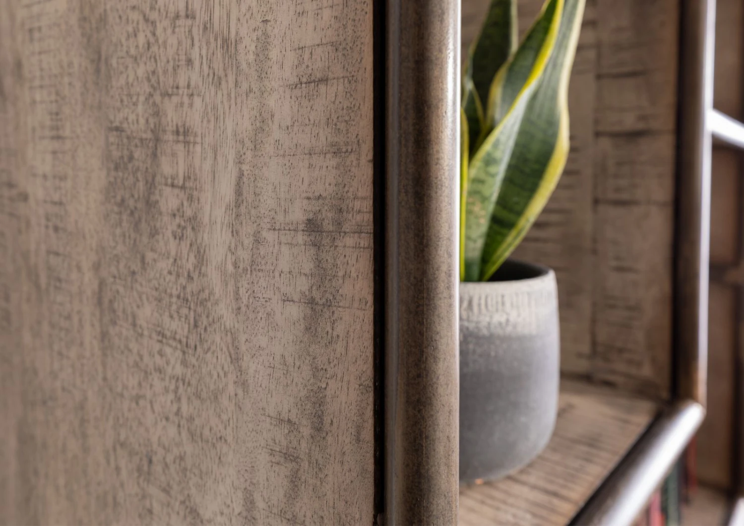 Scaffale In Legno Di Mango 90x40x180 Marrone Laccato HEAVY INDUSTRY #207 9 Scaffale In Legno Di Mango 90x40x180 Marrone Laccato HEAVY INDUSTRY #207 - immagine 7