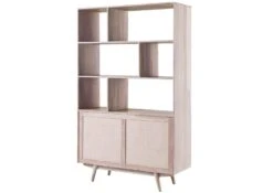 Scaffale In Legno Di Acacia 115x42x185 Bianco Laccato MOSAYK #204 21 Scaffale In Legno Di Acacia 115x42x185 Bianco Laccato MOSAYK #204 -Massivmoebel24 09 350 689 0204 11