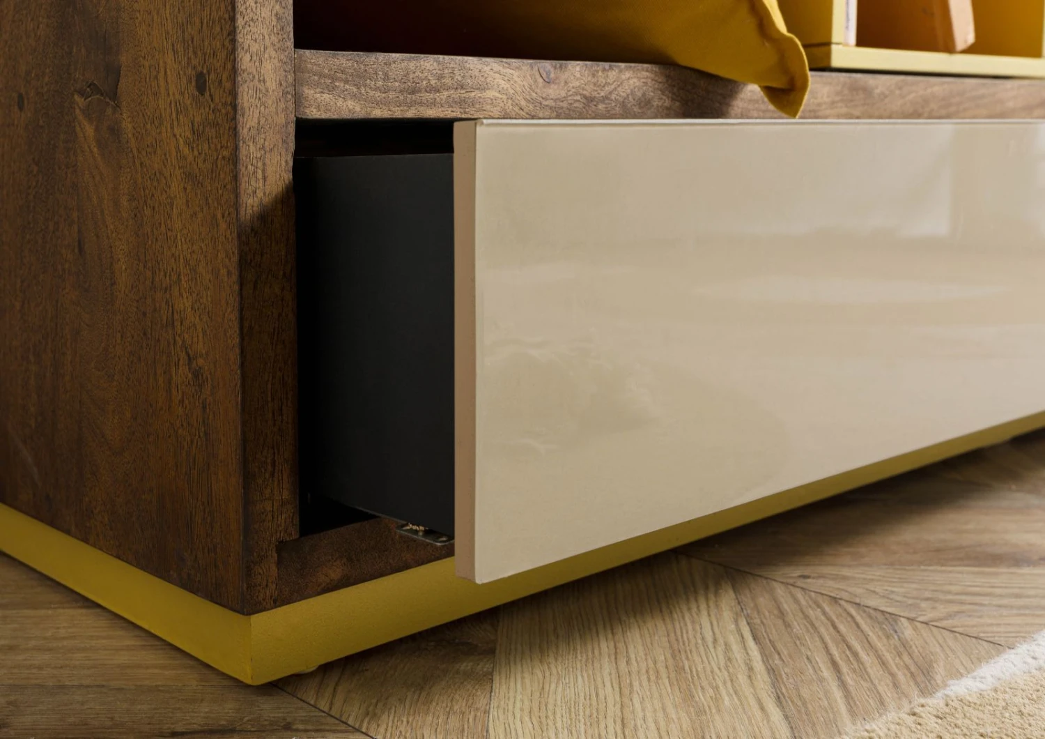 CHICAGO #111 Scaffale In Legno Di Mango - Oliato / Marrone 111x40x193 8 CHICAGO #111 Scaffale In Legno Di Mango - Oliato / Marrone 111x40x193 - immagine 6