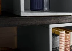 CHICAGO #211 Scaffale In Legno Di Mango - Oliato / Antracite 111x40x193 -Massivmoebel24 09 350 695 2011 4