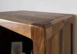 ANCONA #140 Scaffale In Legno Di Sheesham - Laccato / Marrone 60x45x200 15 ANCONA #140 Scaffale In Legno Di Sheesham - Laccato / Marrone 60x45x200 -Massivmoebel24 09 350 699 1040 04