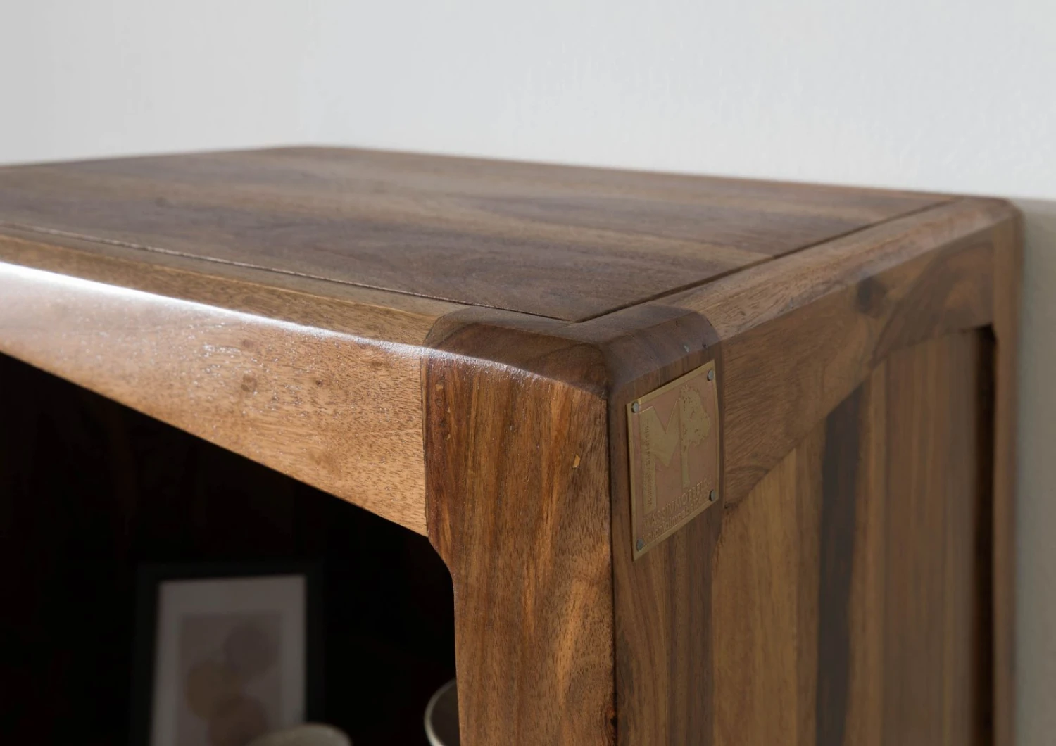 ANCONA #140 Scaffale In Legno Di Sheesham - Laccato / Marrone 60x45x200 6 ANCONA #140 Scaffale In Legno Di Sheesham - Laccato / Marrone 60x45x200 - immagine 4