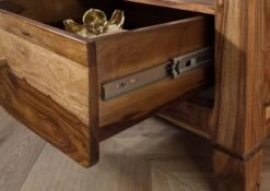 ANCONA #140 Scaffale In Legno Di Sheesham - Laccato / Marrone 60x45x200 17 ANCONA #140 Scaffale In Legno Di Sheesham - Laccato / Marrone 60x45x200 -Massivmoebel24 09 350 699 1040 06