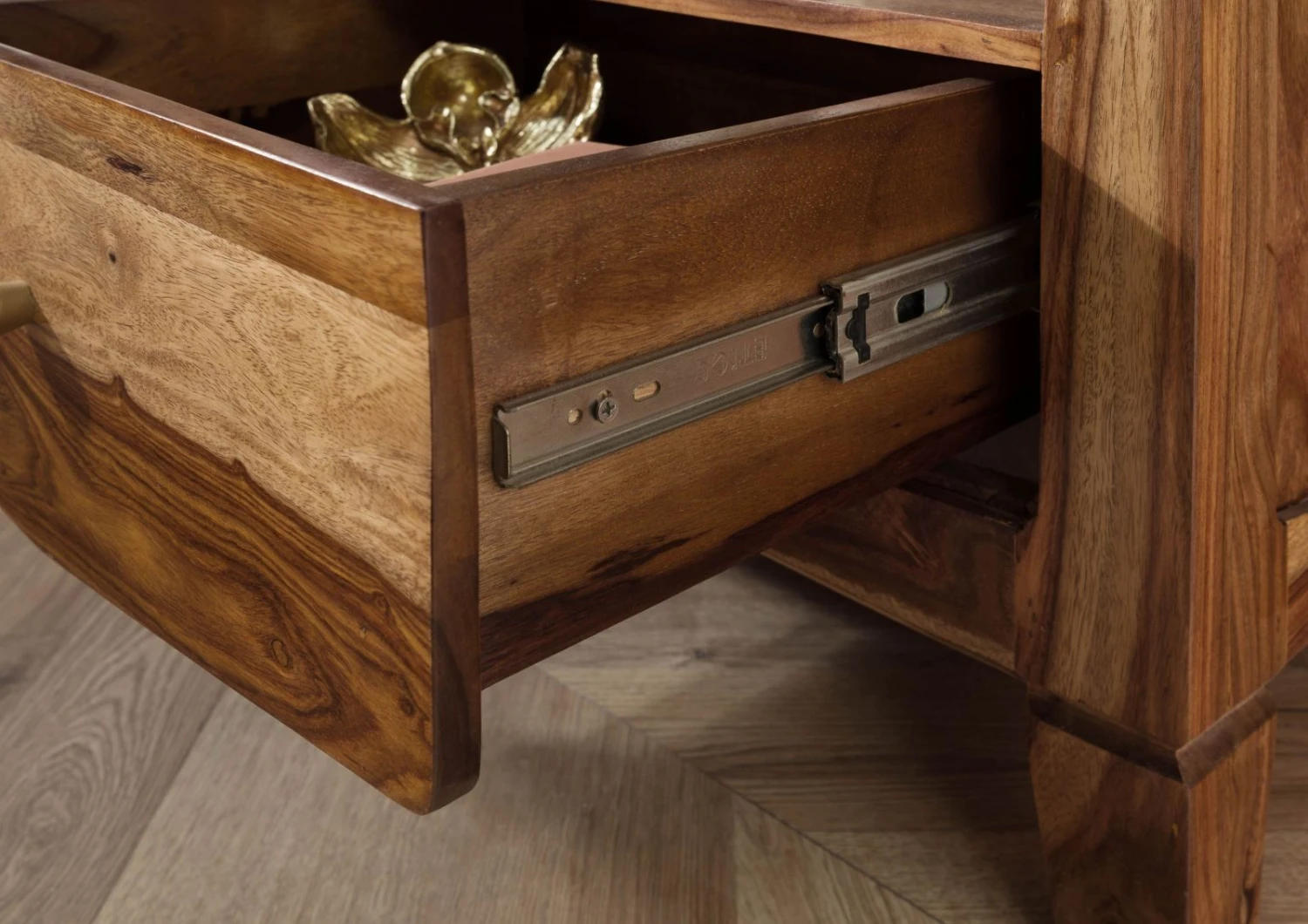 ANCONA #140 Scaffale In Legno Di Sheesham - Laccato / Marrone 60x45x200 8 ANCONA #140 Scaffale In Legno Di Sheesham - Laccato / Marrone 60x45x200 - immagine 6