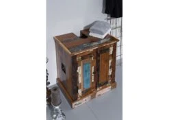 NATURE OF SPIRIT #101 Mobile Vanità In Legno Riciclato - Laccato / Multicolore 60x43x66 -Massivmoebel24 09 350 700 0002 4