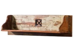 Mensola In Legno Di Legno Riciclato 85x22x24 Multicolore Laccato NATURE OF SPIRIT #117 -Massivmoebel24 09 350 700 0018 9