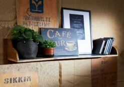 Mensola In Legno Di Legno Riciclato 140x22x24 Multicolore Laccato NATURE OF SPIRIT #118