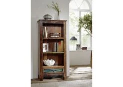 Scaffale In Legno Di Legno Riciclato 60x35x130 Multicolore Laccato NATURE OF SPIRIT #25