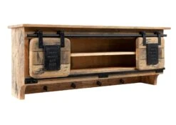 RAILWAY #159 Mensola In Legno Di Mango - Laccato / Natur 115x30x45 17 RAILWAY #159 Mensola In Legno Di Mango - Laccato / Natur 115x30x45 -Massivmoebel24 09 350 772 0059 9