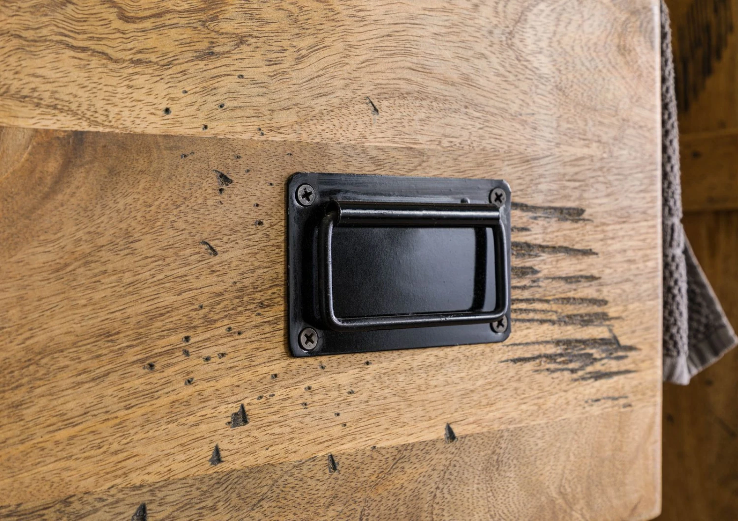 RAILWAY #180 Mobile Pensile In Legno Di Mango - Laccato / Natur 50x26x120 6 RAILWAY #180 Mobile Pensile In Legno Di Mango - Laccato / Natur 50x26x120 - immagine 4