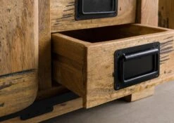 RAILWAY #182 Mobile Lavabo In Legno Di Mango - Laccato / Natur 70x40x60 -Massivmoebel24 09 350 772 0082 7