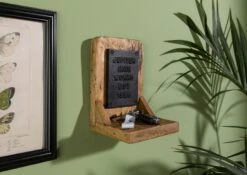 RAILWAY #188 Mensola In Legno Di Mango - Laccato / Naturale 16x16x20