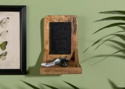 RAILWAY #188 Mensola In Legno Di Mango - Laccato / Naturale 16x16x20 -Massivmoebel24 09 350 772 0088 03