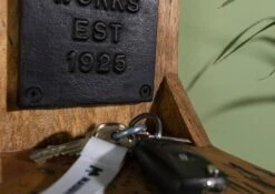 RAILWAY #188 Mensola In Legno Di Mango - Laccato / Naturale 16x16x20 -Massivmoebel24 09 350 772 0088 06