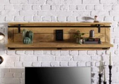 RAILWAY #190 Mensola In Legno Di Mango - Laccato / Naturale 160x25x38 11 RAILWAY #190 Mensola In Legno Di Mango - Laccato / Naturale 160x25x38 -Massivmoebel24 09 350 772 0089 03 1