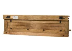 RAILWAY #190 Mensola In Legno Di Mango - Laccato / Naturale 160x25x38 15 RAILWAY #190 Mensola In Legno Di Mango - Laccato / Naturale 160x25x38 -Massivmoebel24 09 350 772 0089 10 1