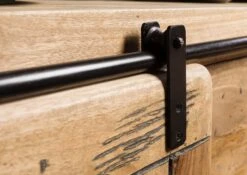 Regal Mango 100x45x175 Natur Lackiert RAILWAY #196 -Massivmoebel24 09 350 772 0096 07