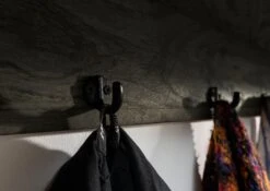 RAILWAY #259 Mensola In Legno Di Mango - Laccato / Grigio 115x30x45 -Massivmoebel24 09 350 772 1059 4