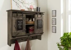 RAILWAY #260 Mensola In Legno Di Mango - Laccato / Grigio 90x30x75