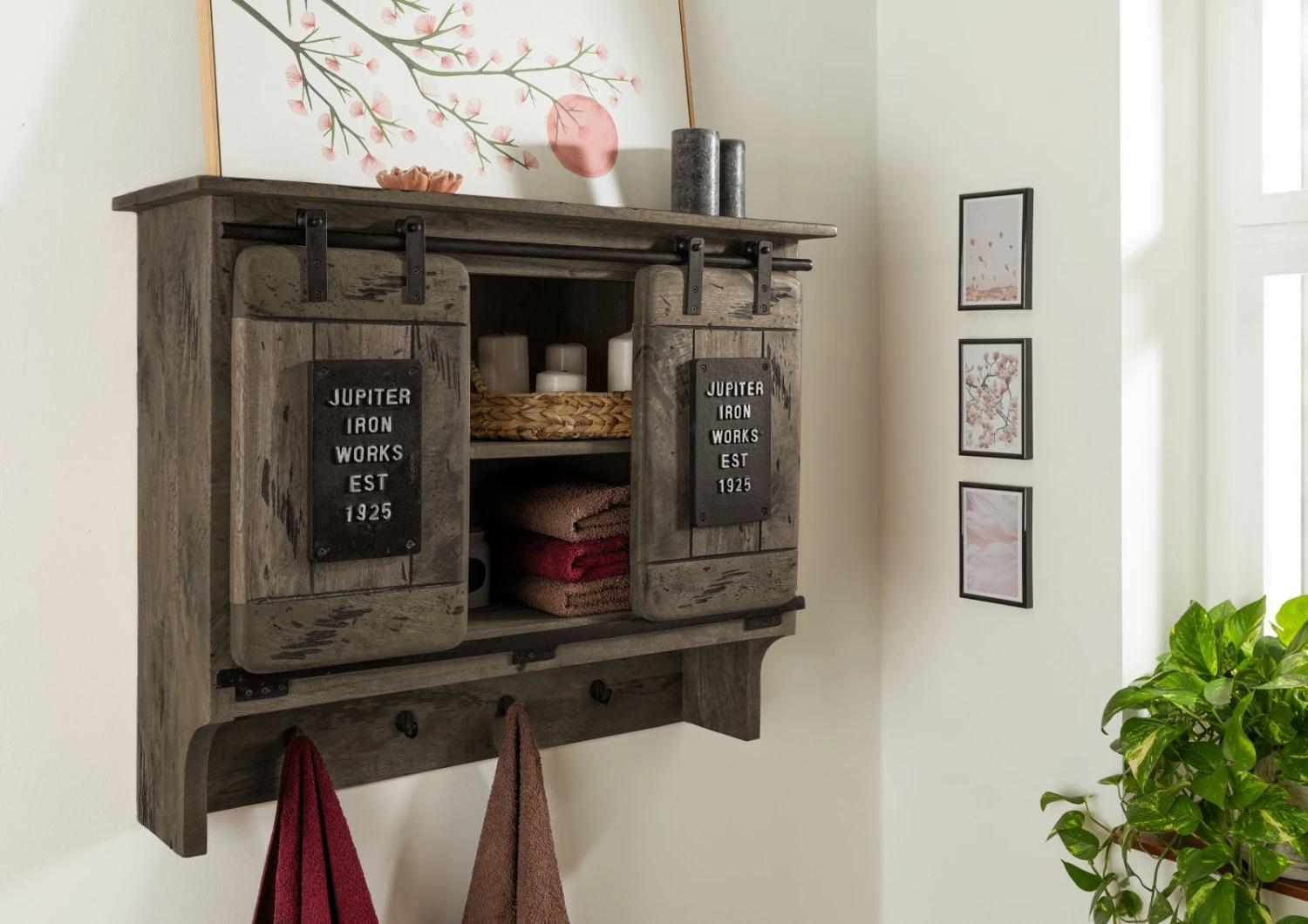 RAILWAY #260 Mensola In Legno Di Mango - Laccato / Grigio 90x30x75 3 RAILWAY #260 Mensola In Legno Di Mango - Laccato / Grigio 90x30x75