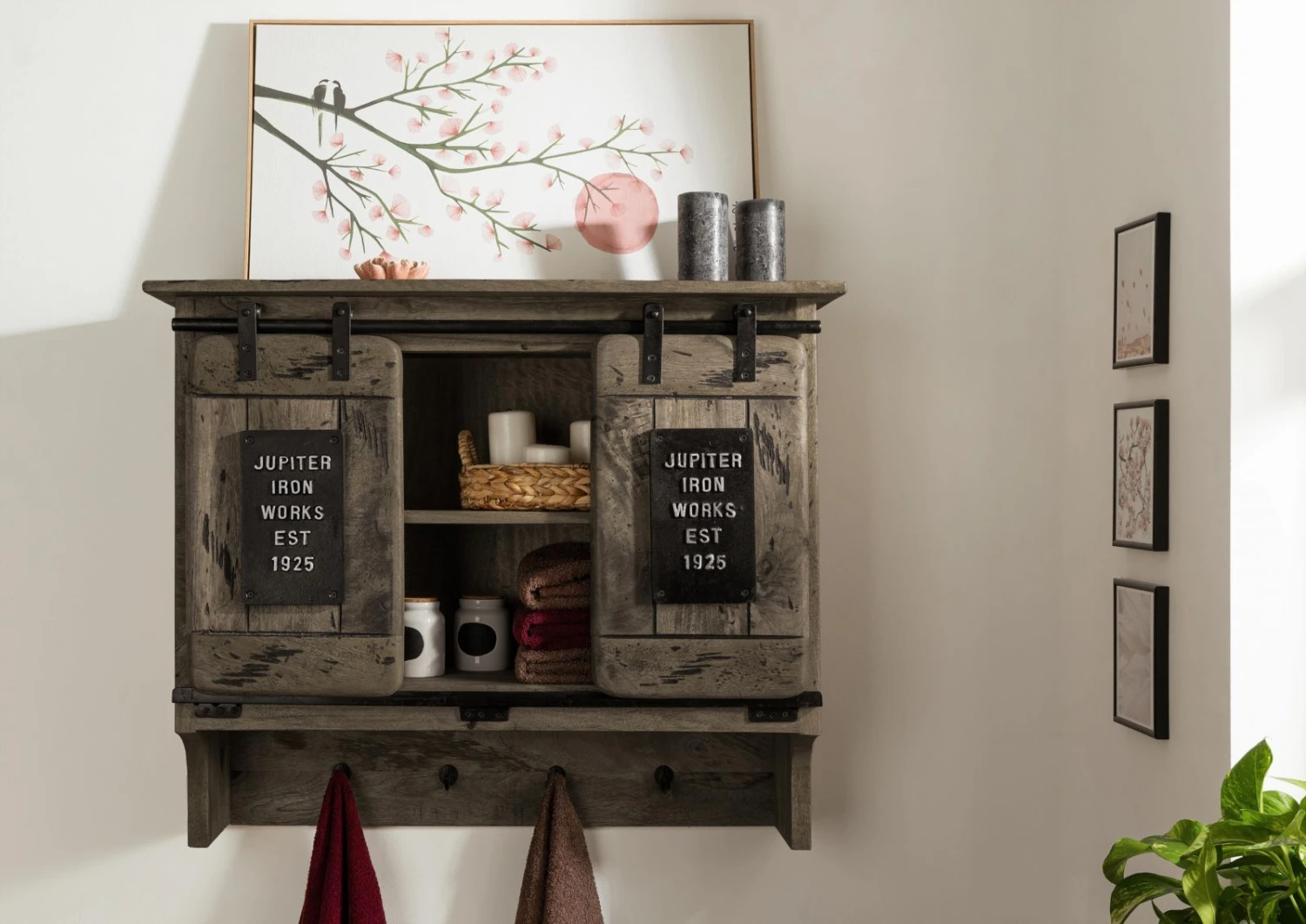 RAILWAY #260 Mensola In Legno Di Mango - Laccato / Grigio 90x30x75 6 RAILWAY #260 Mensola In Legno Di Mango - Laccato / Grigio 90x30x75 - immagine 4